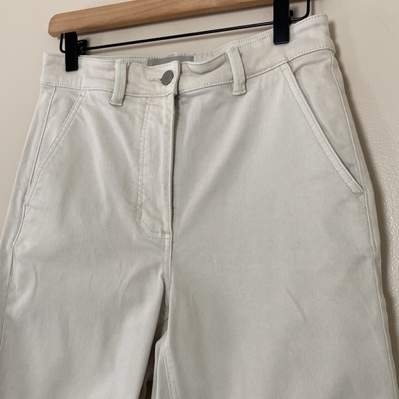 Everlane Straight Leg High Rise Crop Pant in Sandstone Size 6 - Picture 4 of 13